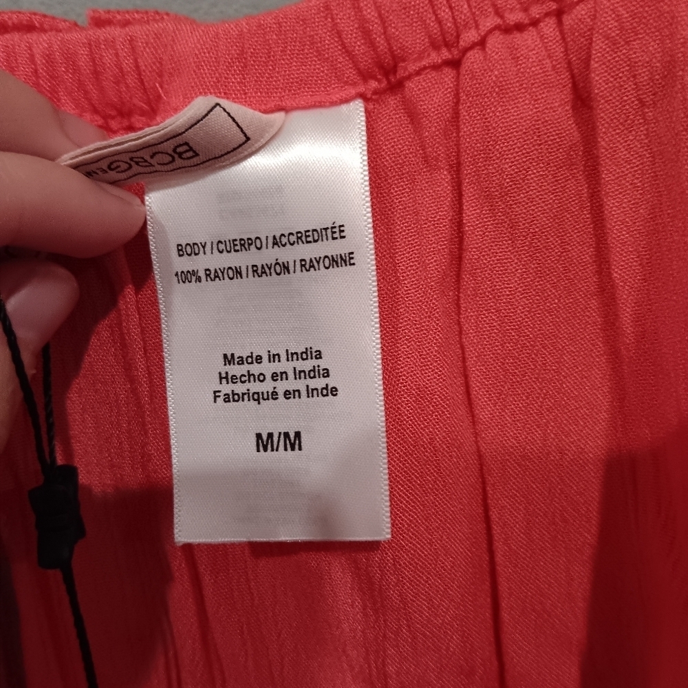 *3 for $30* BCBGGneration Coral Beach Cover Up Dress - Picture 5 of 8
